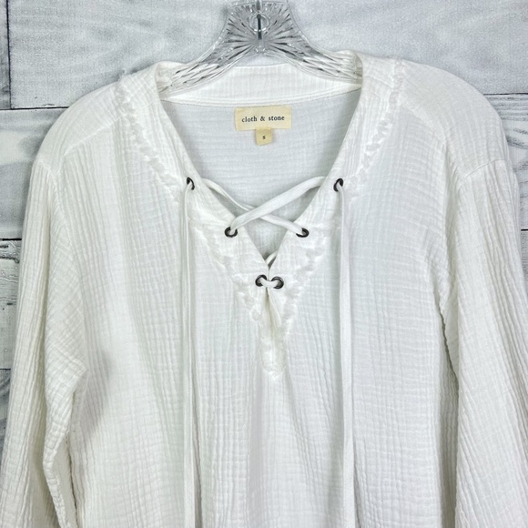 ❌SOLD❌Cloth & Stone Gauze Top - Picture 2 of 5